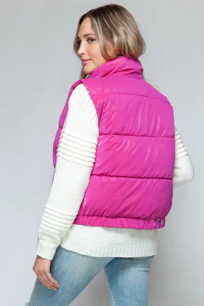 Puff It Up Hot Pink Puffer Vest
