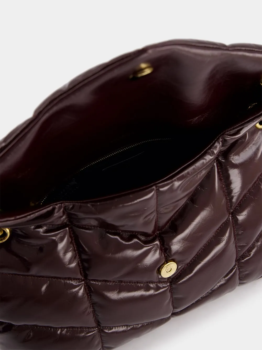 Puffer Crinkled Medium Leather