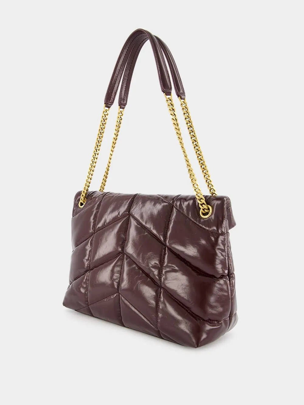 Puffer Crinkled Medium Leather