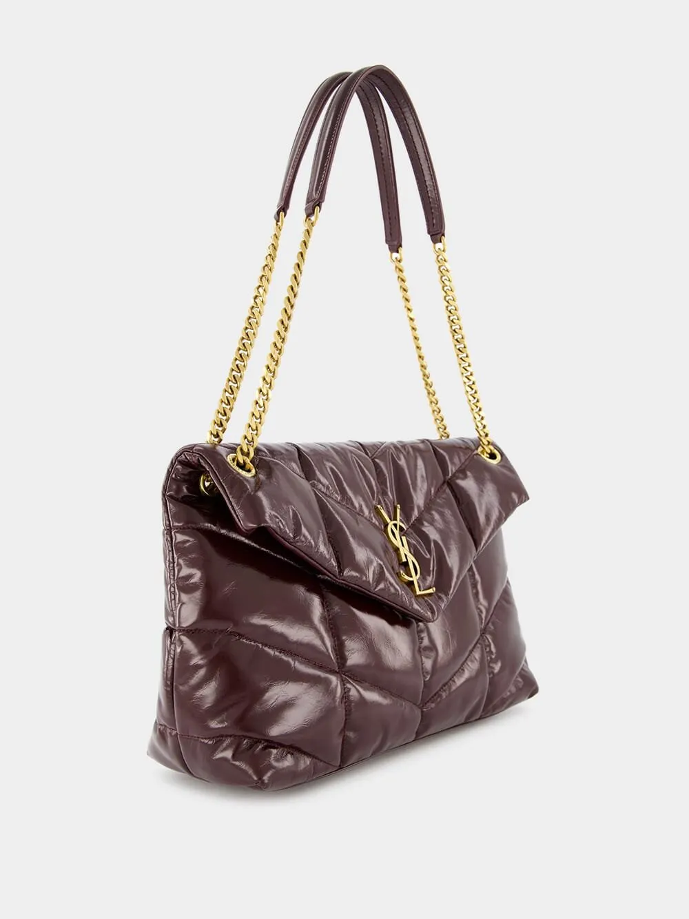 Puffer Crinkled Medium Leather