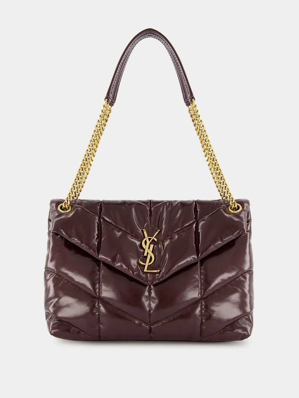 Puffer Crinkled Medium Leather