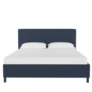Pyburn Upholstered Low Profile Platform Bed Mercury Row® Color: Linen Navy Size: California King