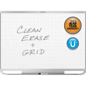 Quartet® Prestige® 2 Total Erase®Magnetic Whiteboard, 6' x 4', Silver Aluminum Frame