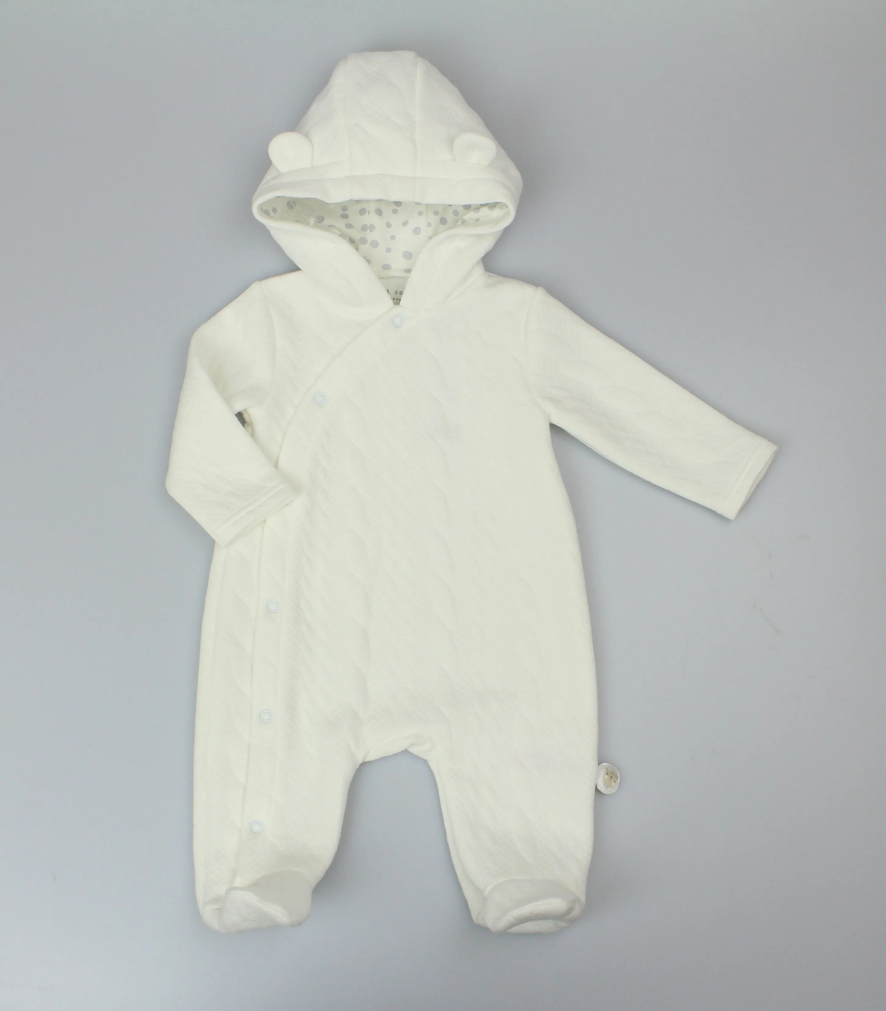 Quilted 3pc Pramsuit - Sky Blue (0-9M) (PK6) H13535