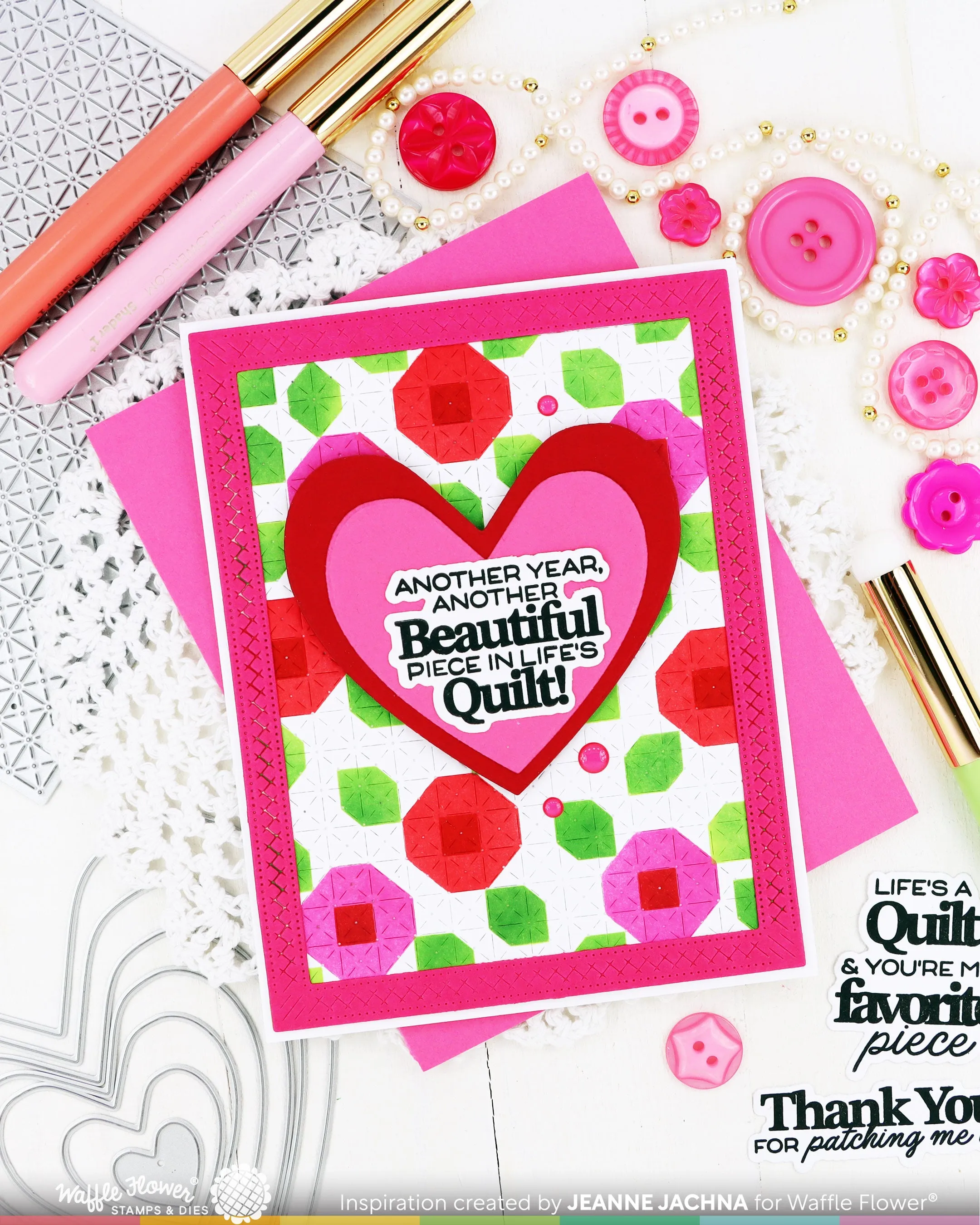 Quilted Floral Stencil