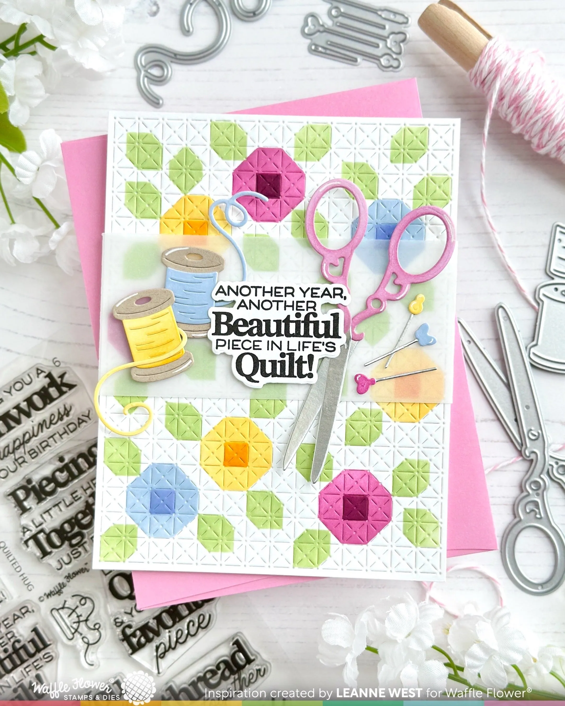 Quilted Floral Stencil