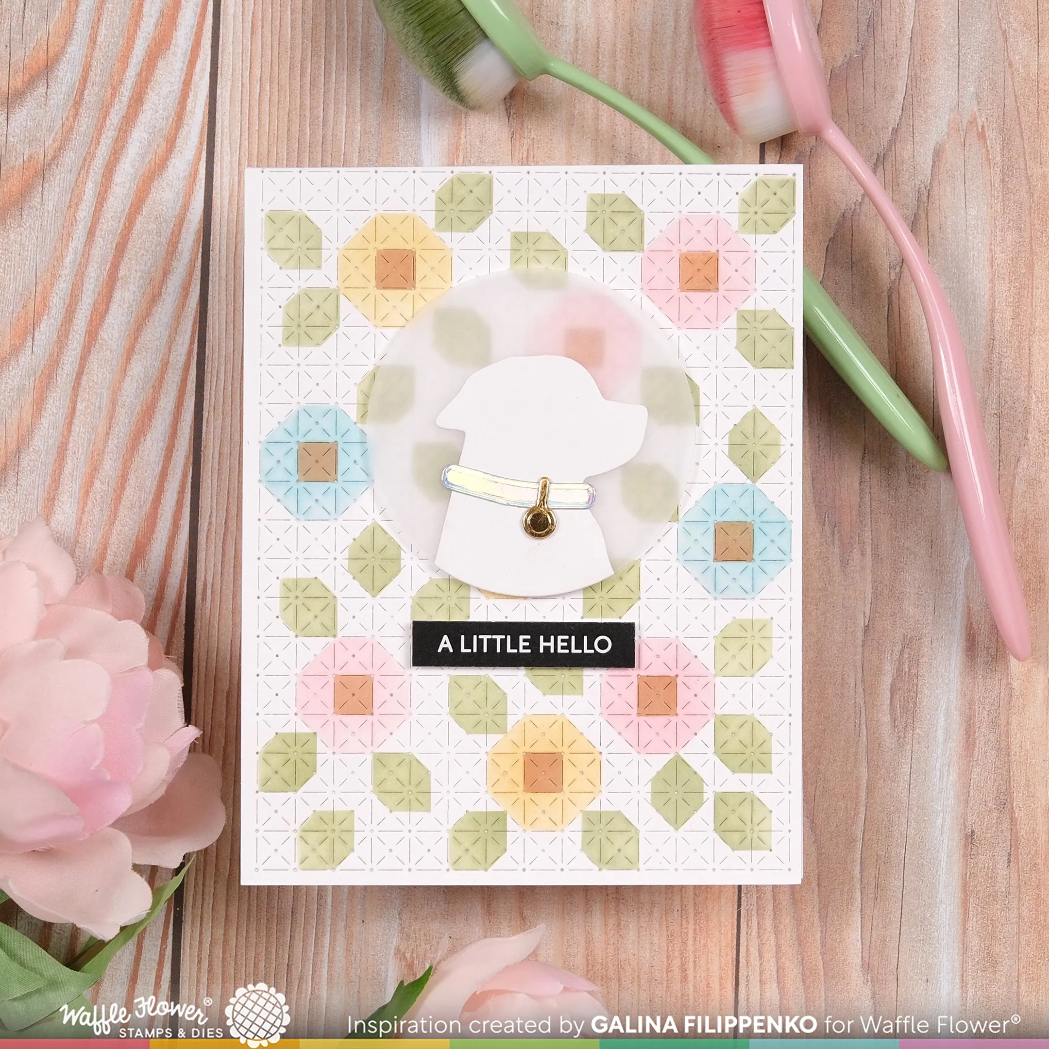 Quilted Floral Stencil