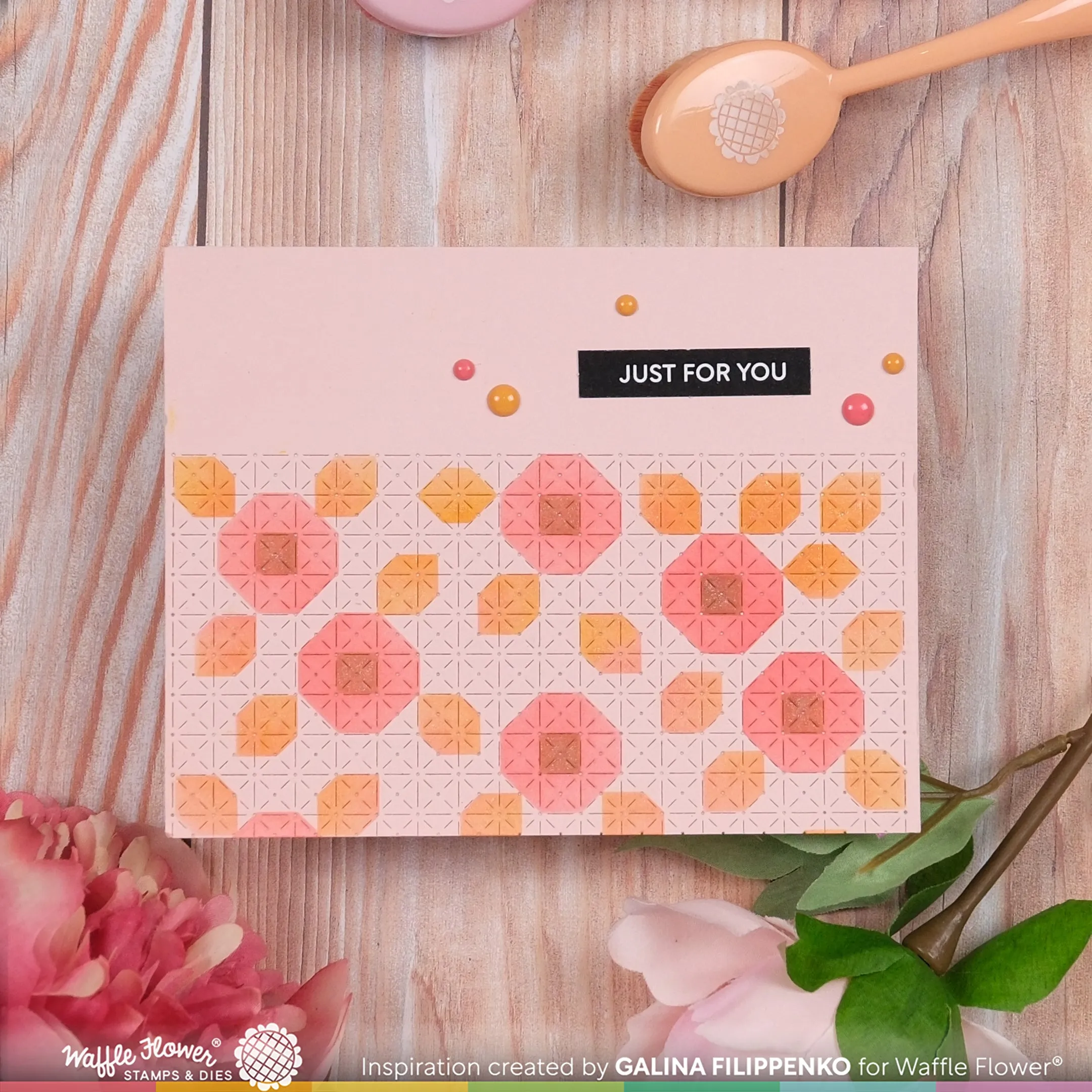 Quilted Floral Stencil