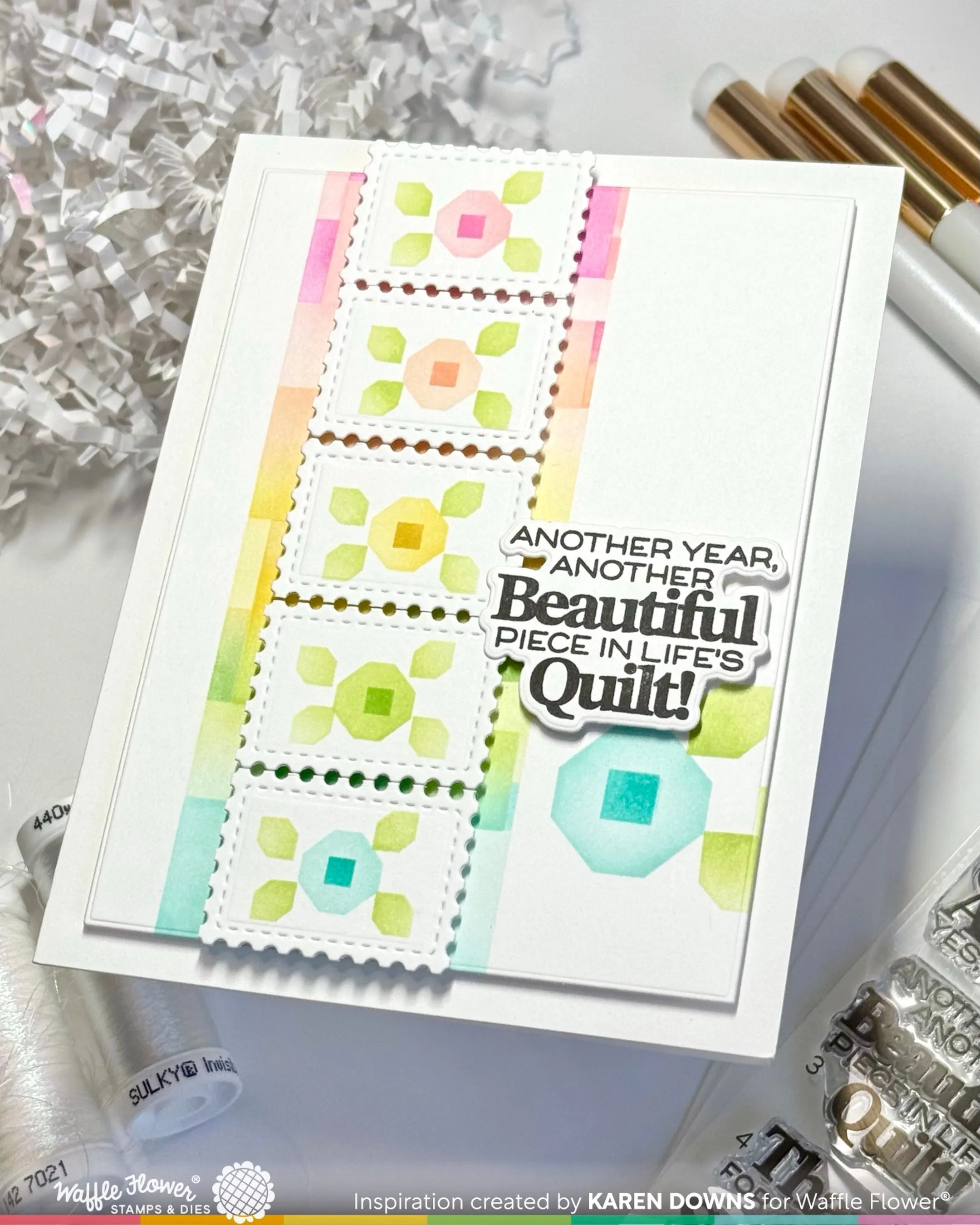 Quilted Floral Stencil