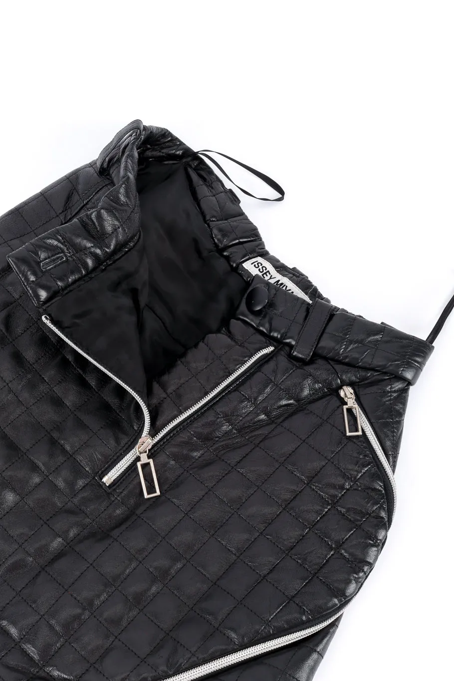 Quilted Leather Mini Skirt