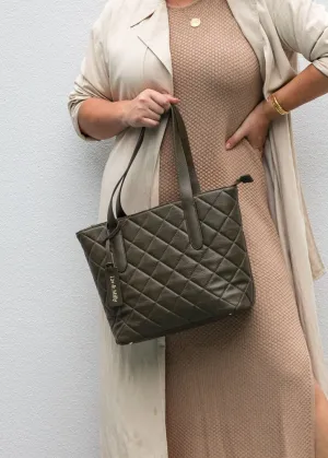 Quilted Remi - Khaki