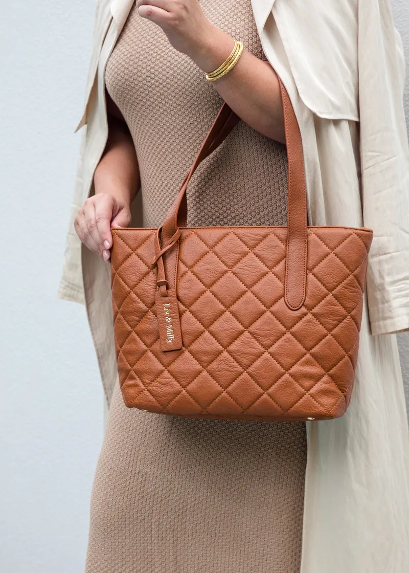 Quilted Remi - Tan