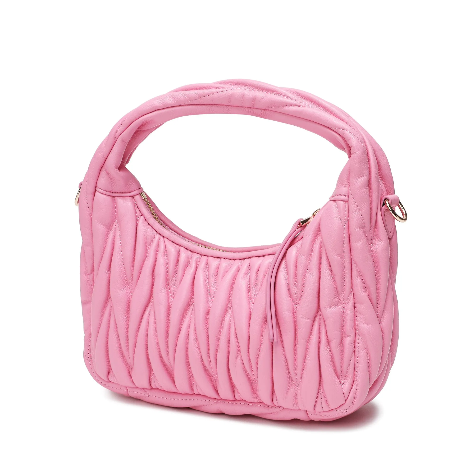 Quilted Sheepskin Leather Crossbody