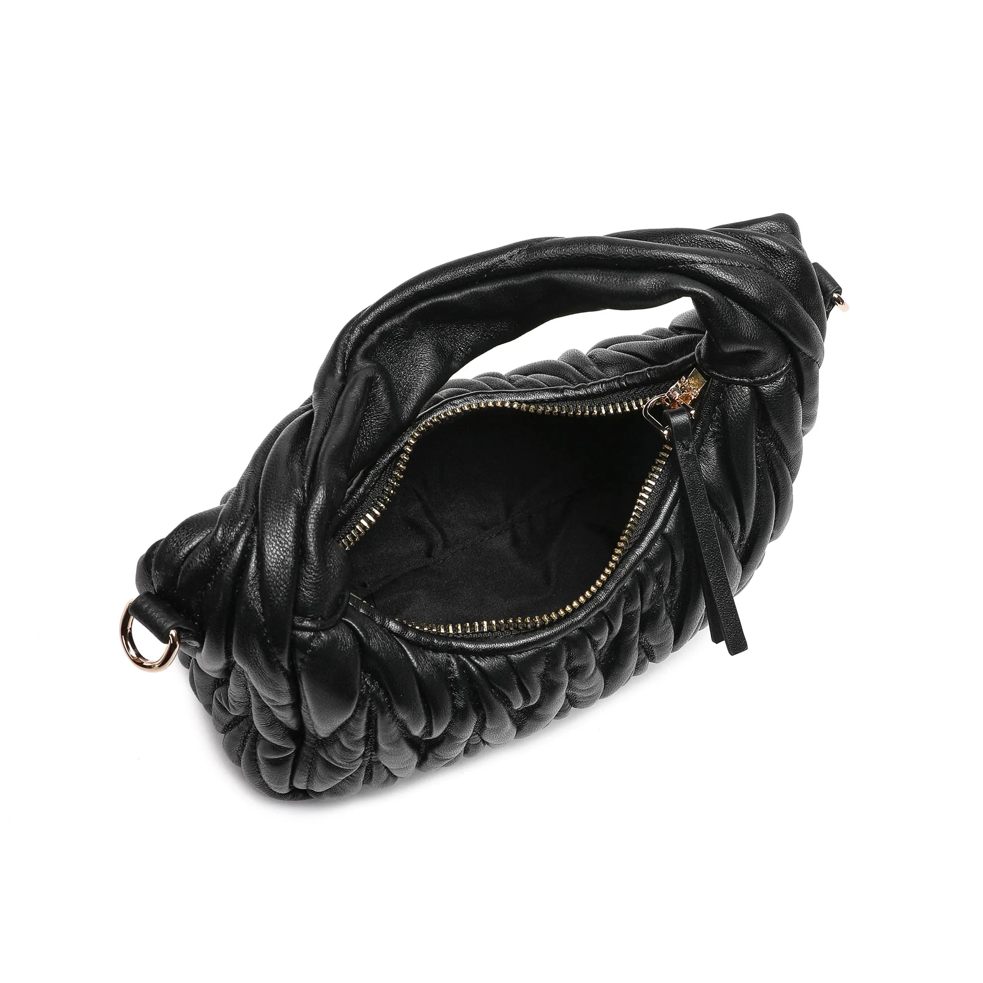 Quilted Sheepskin Leather Crossbody