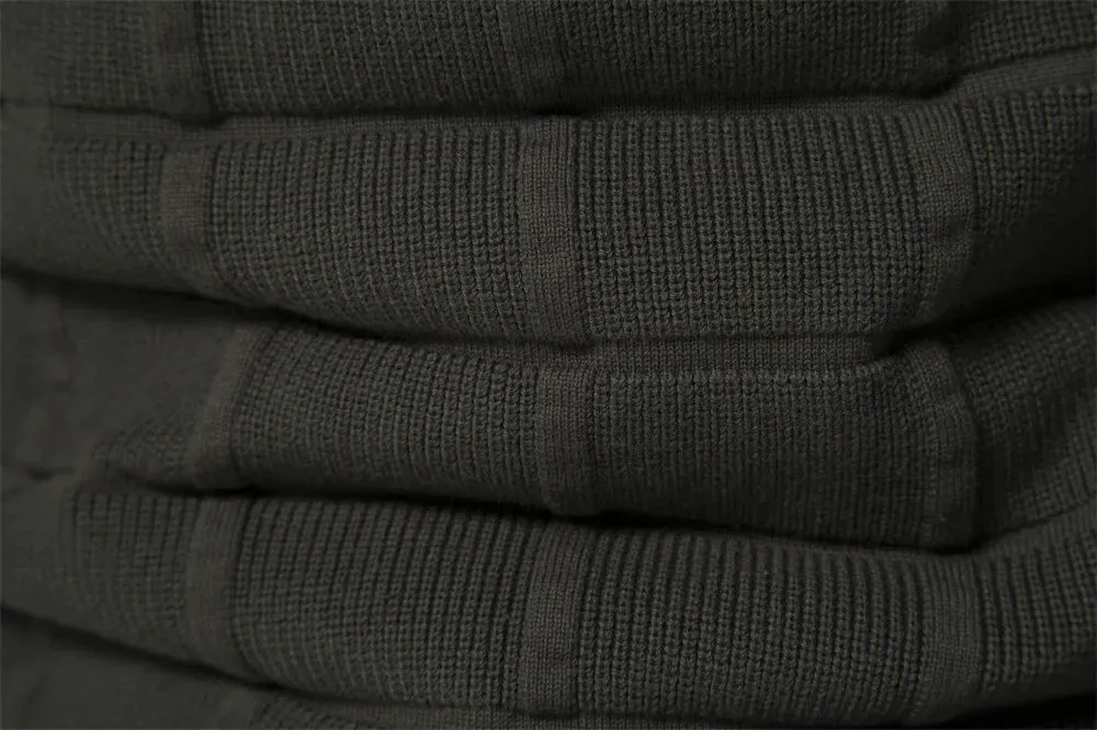 Raffaele Quilted Cozy Knit Sweater