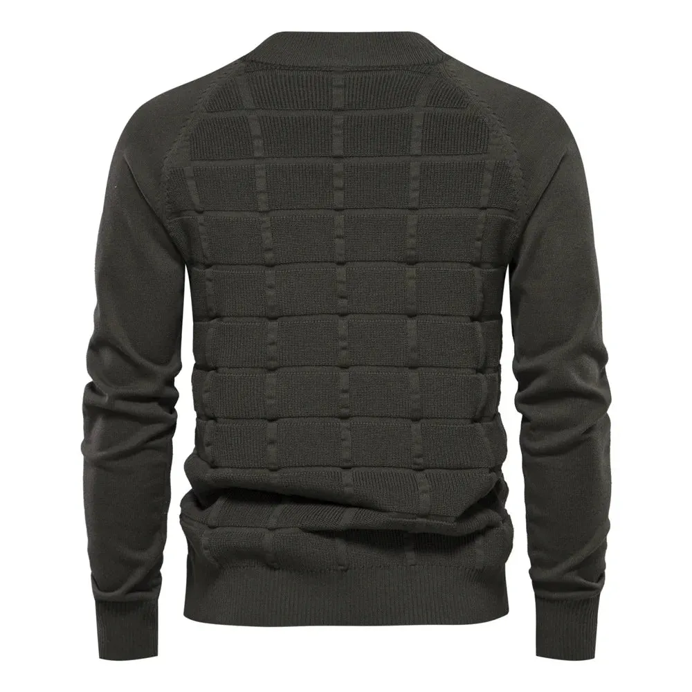 Raffaele Quilted Cozy Knit Sweater
