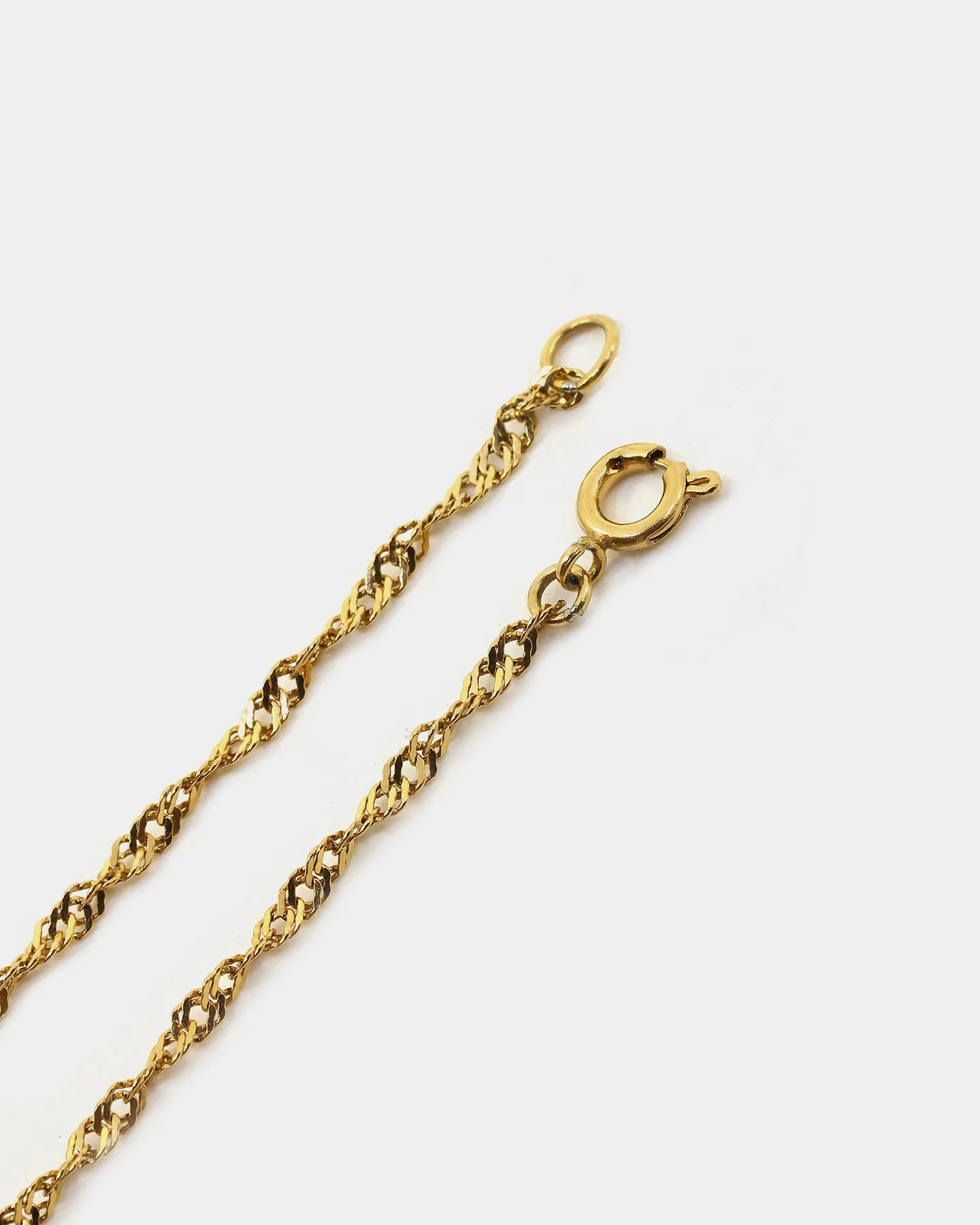 Raising Hell Women's Customisable Twist Necklace Gold
