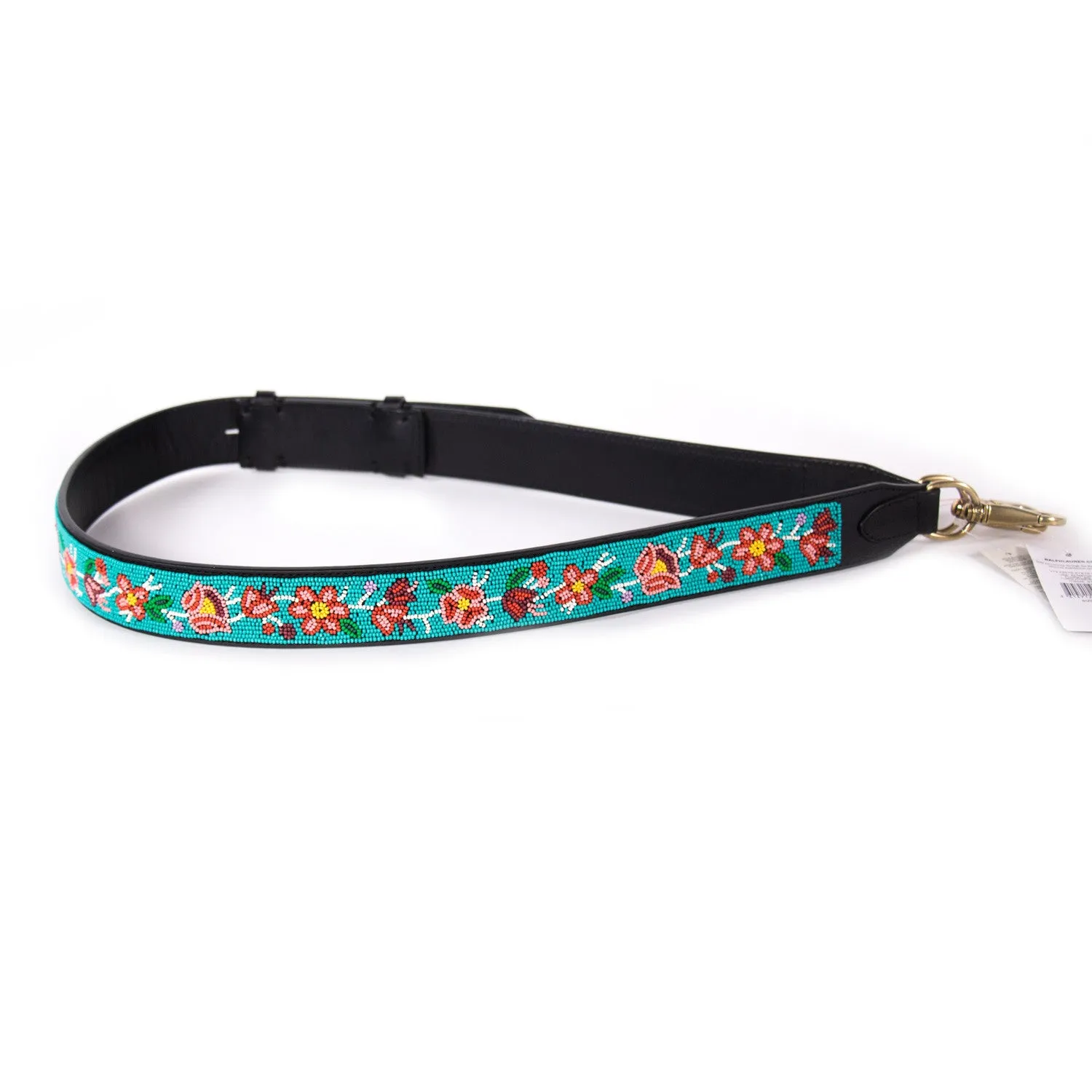 Ralph Lauren Beaded Floral Embellished Shoulder Strap