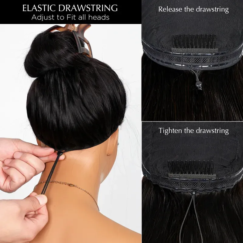 Ready-to-wear Glueless Short Deep Wave HD Transparent Lace Wig With Pre-cut Lace & Pre Plucked Hairline & Bleached Knots