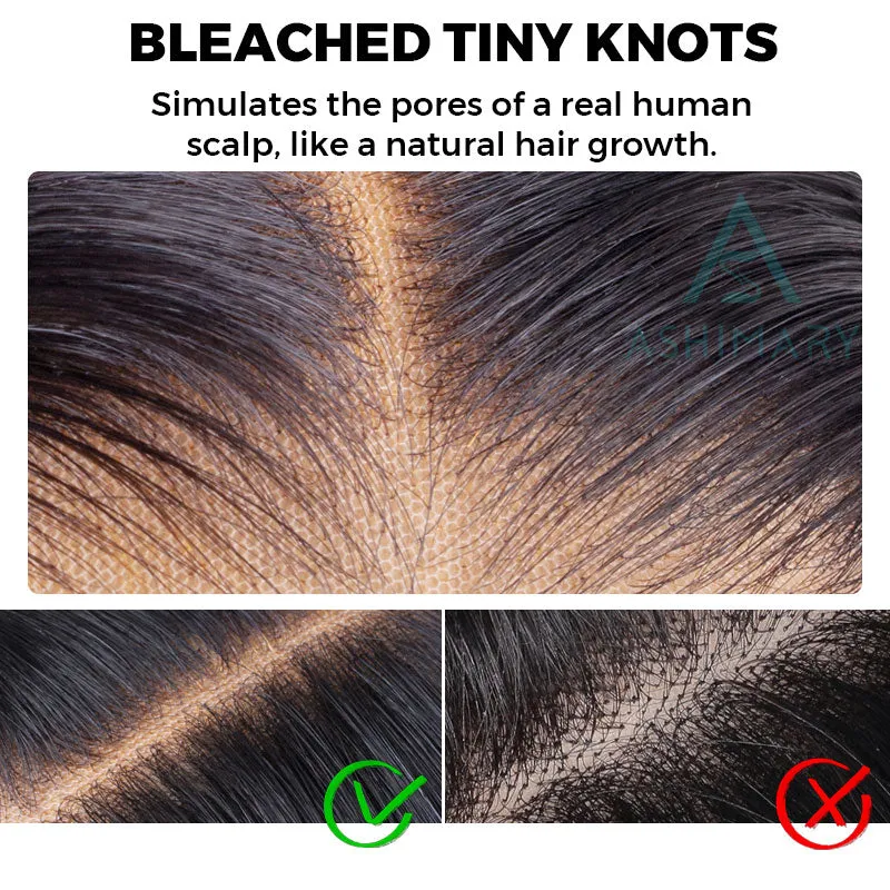 Ready-to-wear Glueless Short Deep Wave HD Transparent Lace Wig With Pre-cut Lace & Pre Plucked Hairline & Bleached Knots