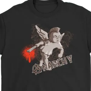 Rebel Angel T-shirt, Baby Angel Shirt, Gift for Rebel, Anarchy Angel T-shirt