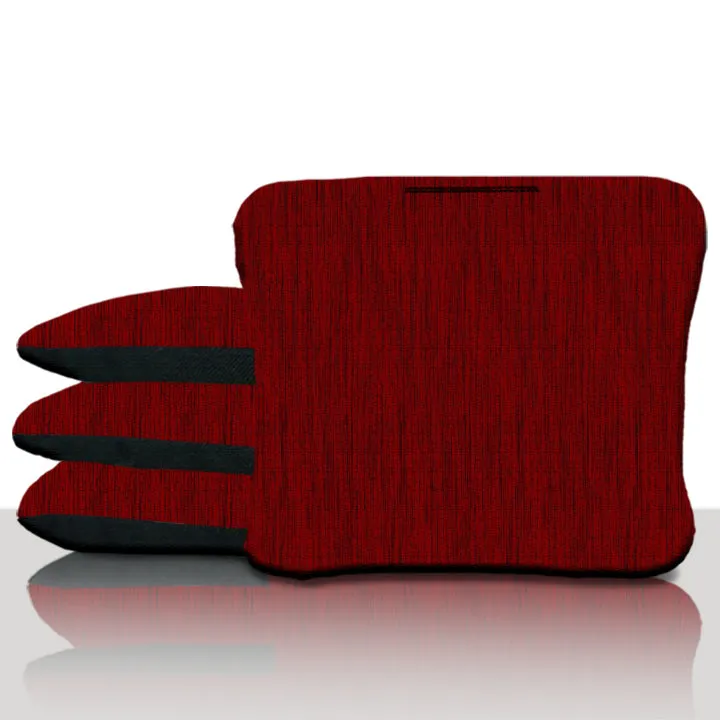 Red Wood Texture Cornhole Bags