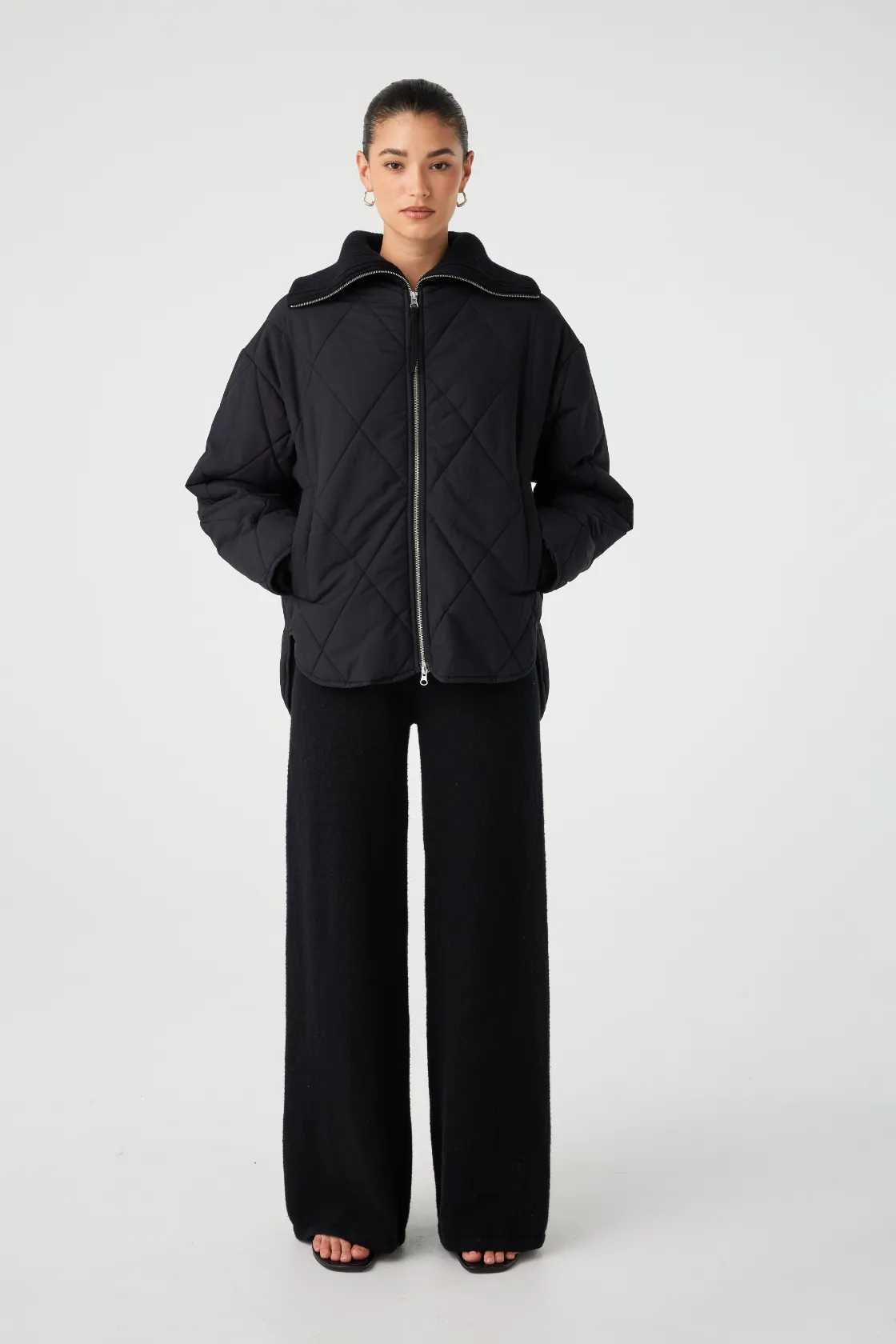 Reece Quilted Jacket - Black