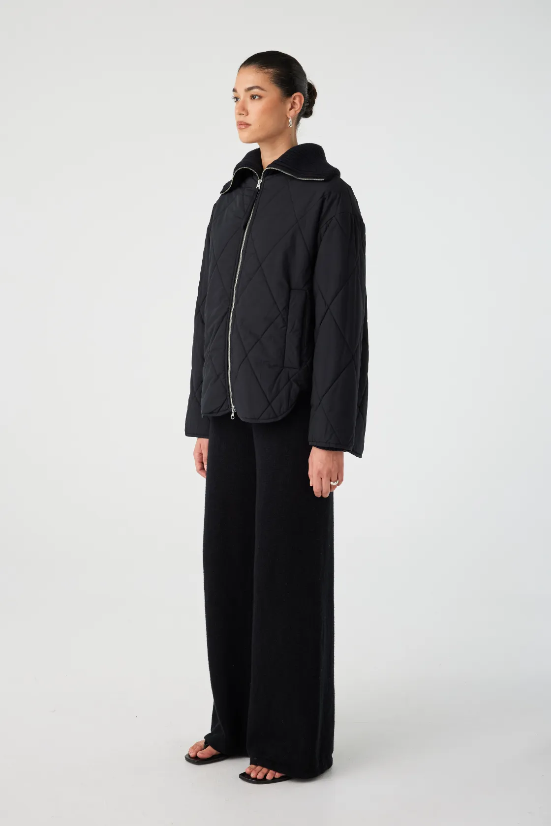 Reece Quilted Jacket - Black