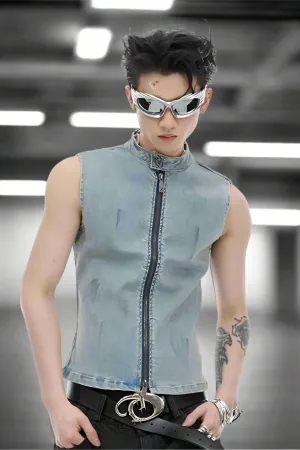 Renegade Denim Sleeveless Vest