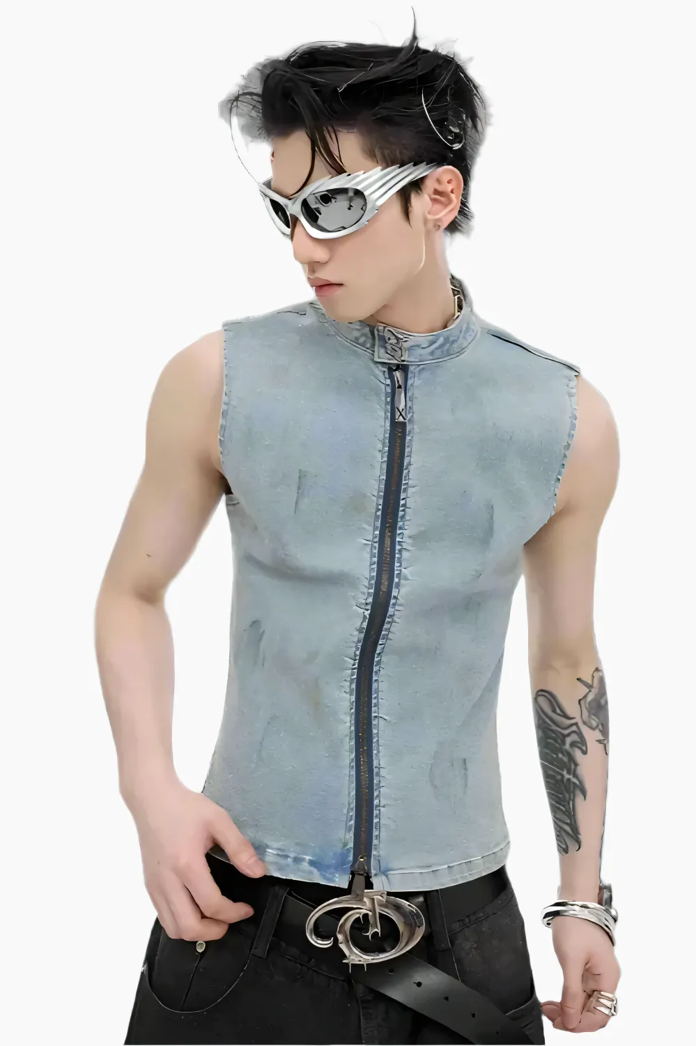 Renegade Denim Sleeveless Vest