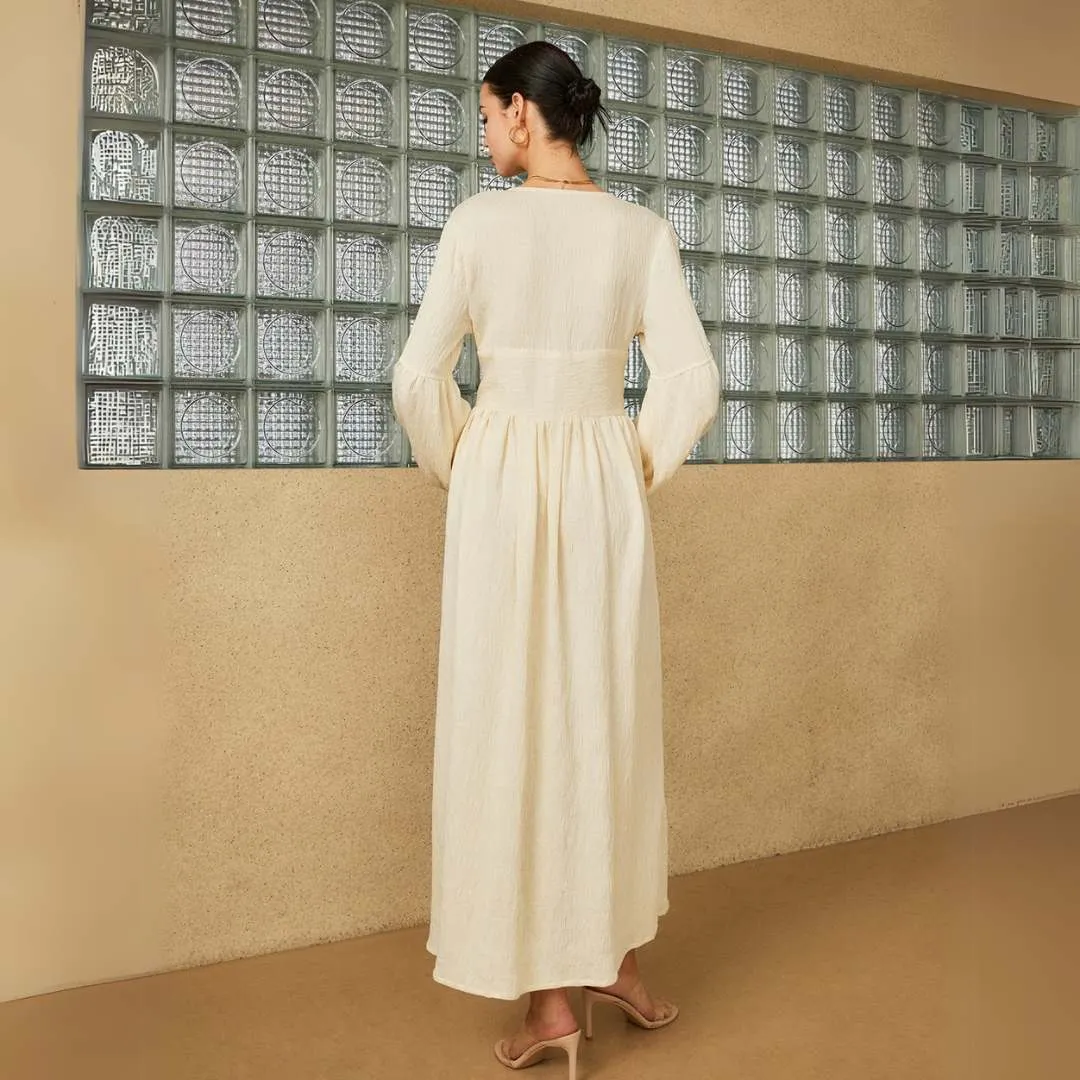 Rhiannon™ | Boho Lantern Sleeve Dress