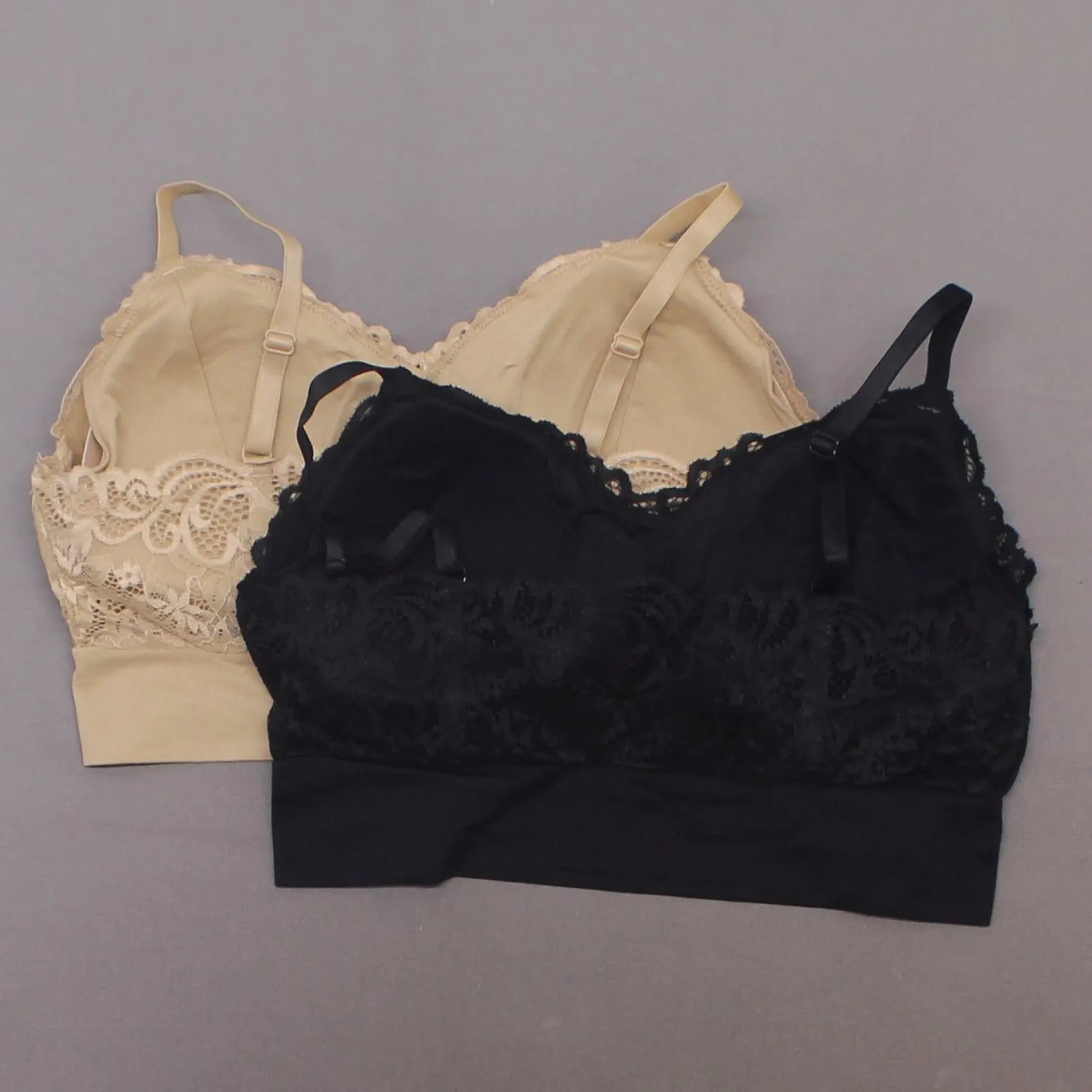 Rhonda Shear 2 Pack Lace Leisure Bras With Removable Pads