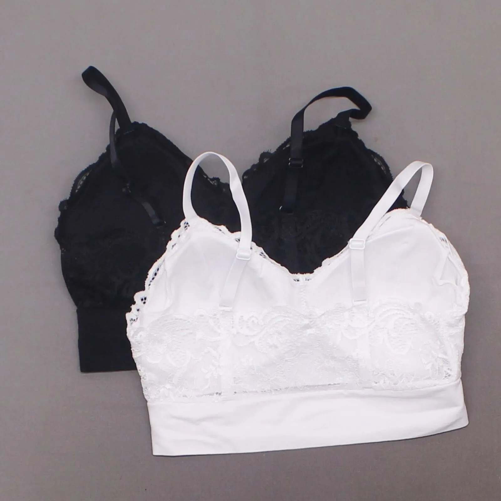 Rhonda Shear 2 Pack Lace Leisure Bras With Removable Pads