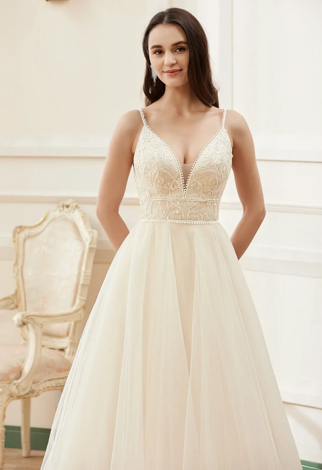Rita boho ivory on champagne wedding gown s14 Express NZ wide