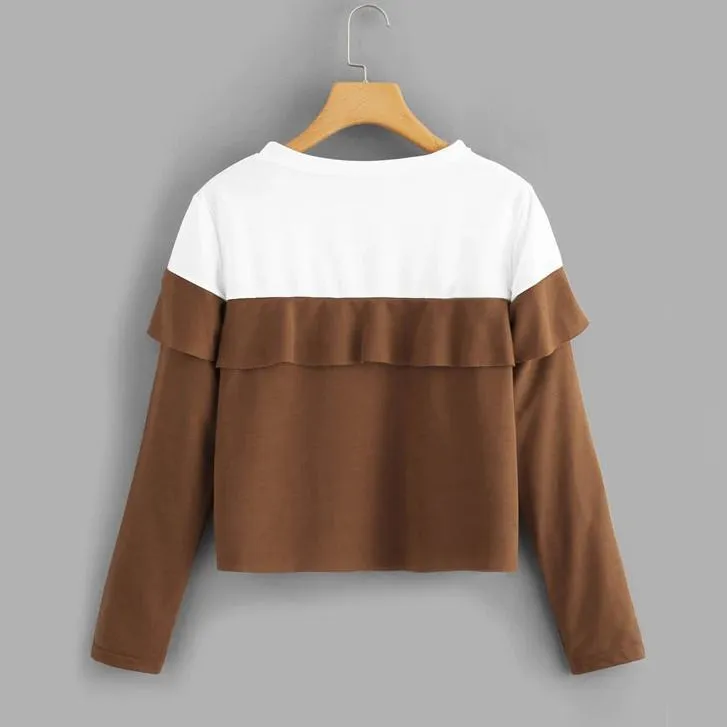 Ruffled Sweatshirt