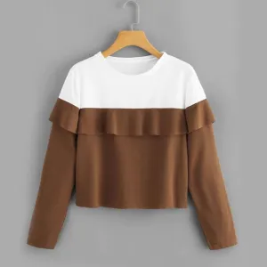 Ruffled Sweatshirt