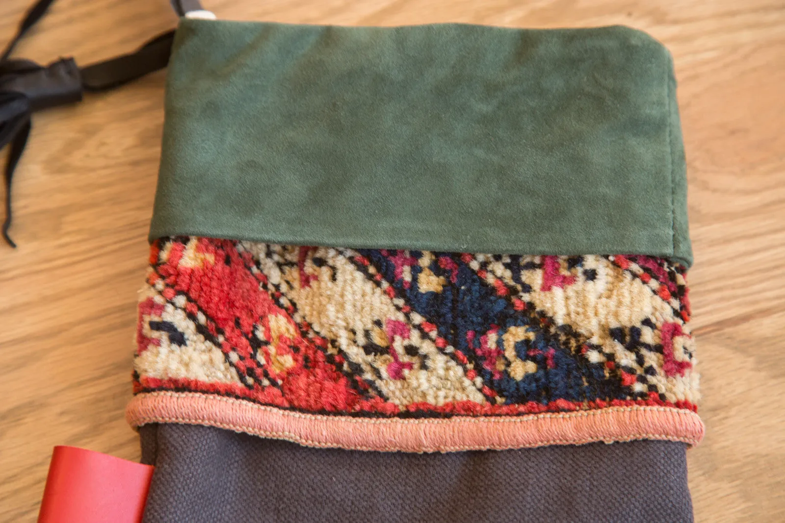 Rug Fragment Stocking Green