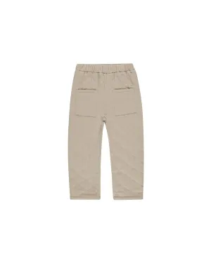 RYLEE   CRU Quilted Winter Pant || Pebble