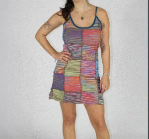 Sandy Toes Cotton Knit Mini Dress SS25-49