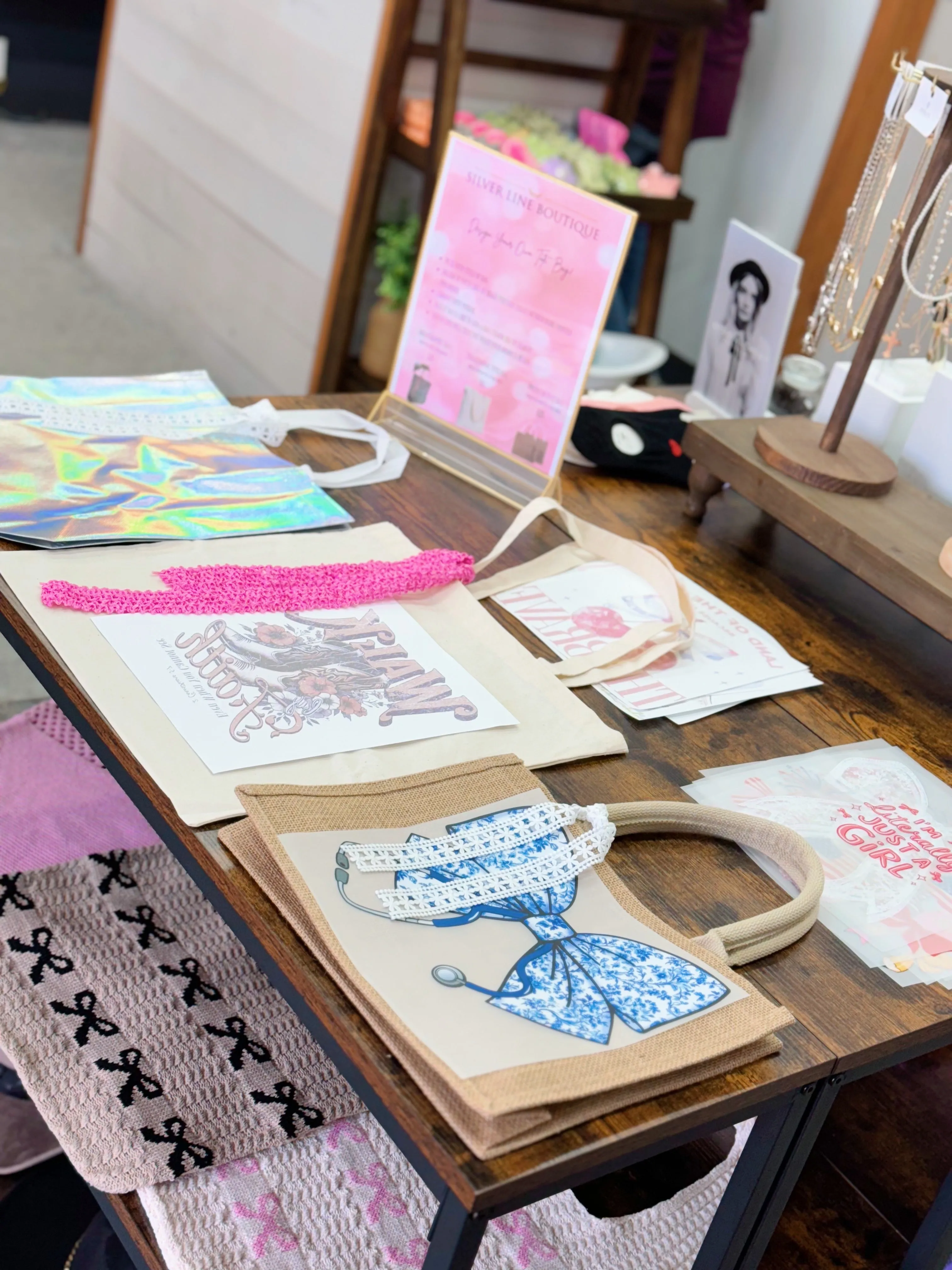 Schedule An Appointment For: Customizing Your Own Tote Bag Bar