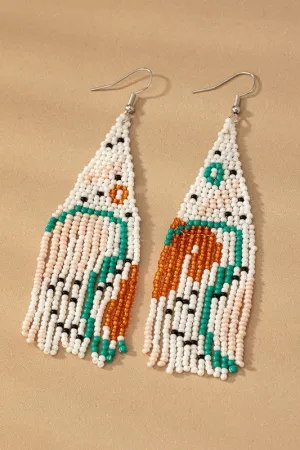Seed Bead Boho Earrings