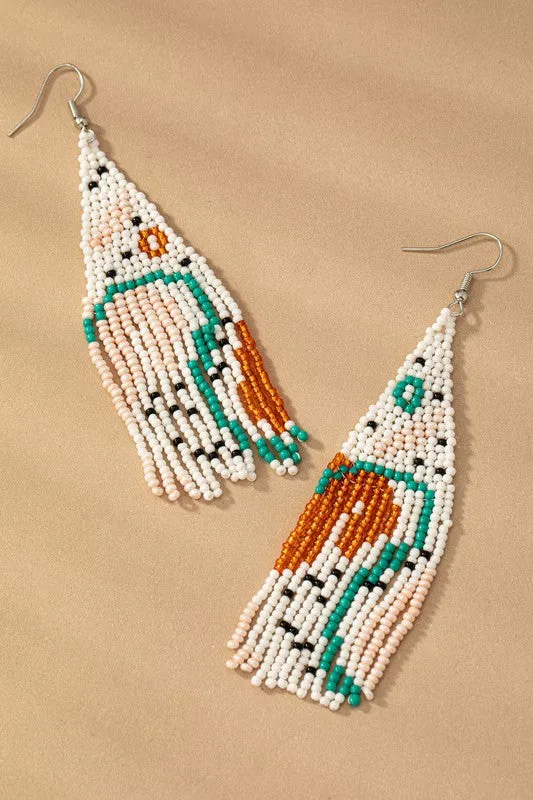 Seed Bead Boho Earrings