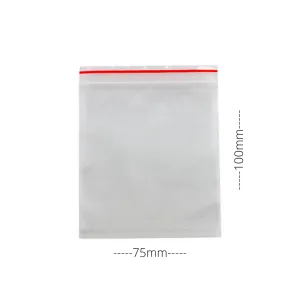Self Seal Bags 75mm x 100mm (1000 Per Carton)