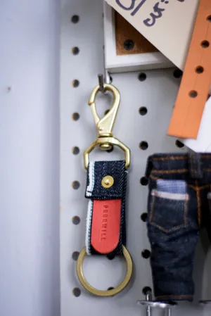 Selvedge Key Fob | BLUE SELVEDGE   RED TAB