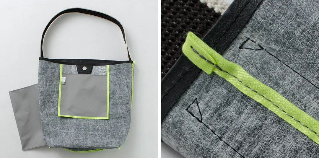 SENTI / Dyneema Leather Box Type Shoulder Bag