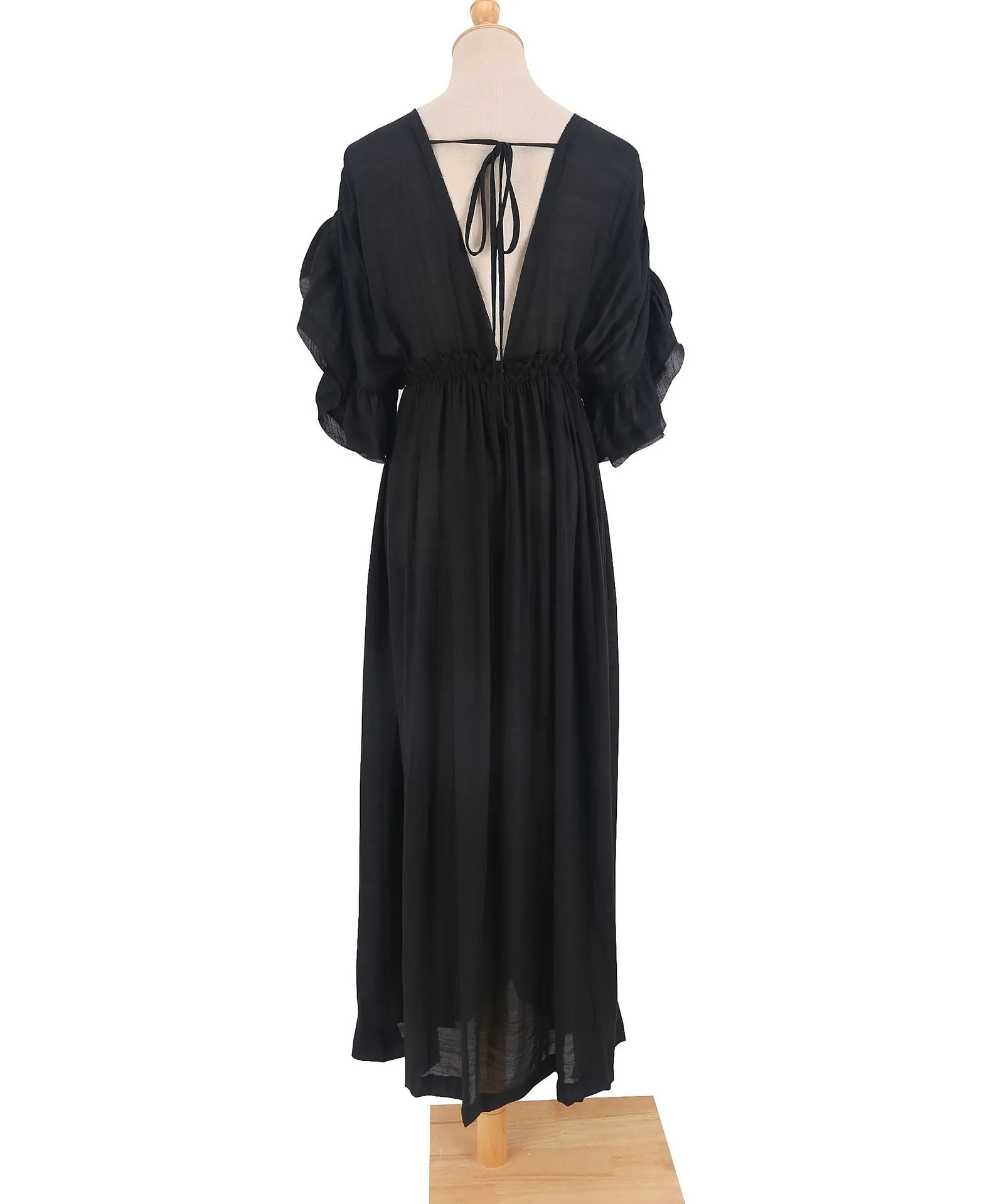 Sexy Deep V Neck Maxi Dress women