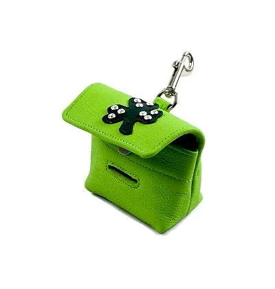 Shamrock Leather Poop Bag Holder