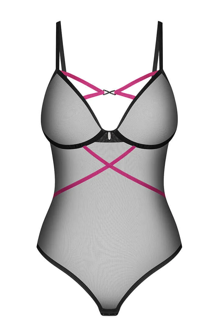Sheer black lingerie bodysuit - In Love