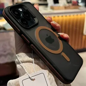 Shockproof Matte Frosted Magnetic Phone Case For iPhone