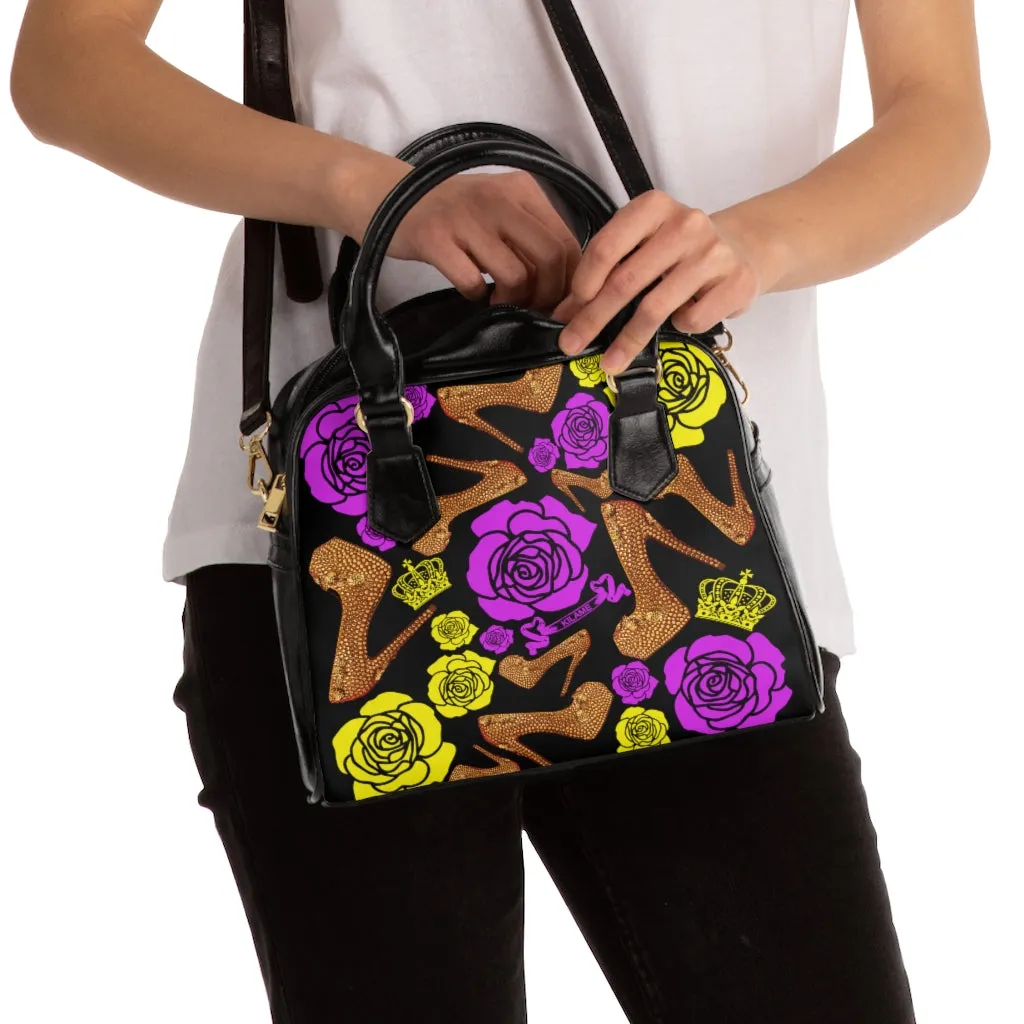 Shoulder Handbag 'Purple Gold'